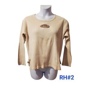 Harley Davidson Womens Long sleeve Shirt - Tan 1W - RH#2